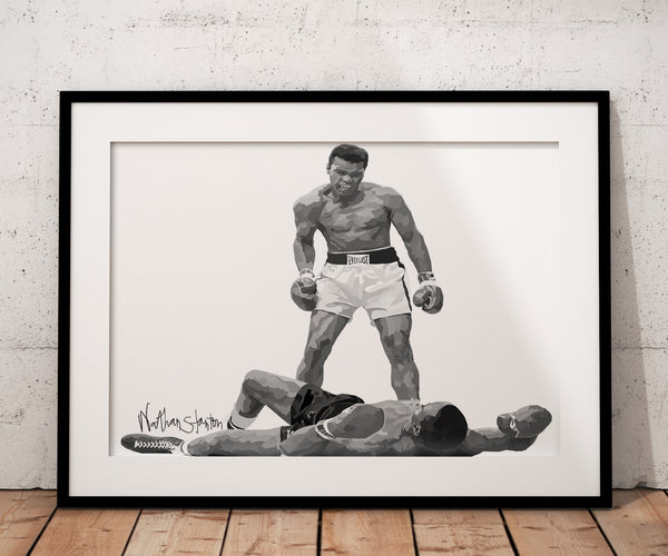 Ali Standing Over Liston Design